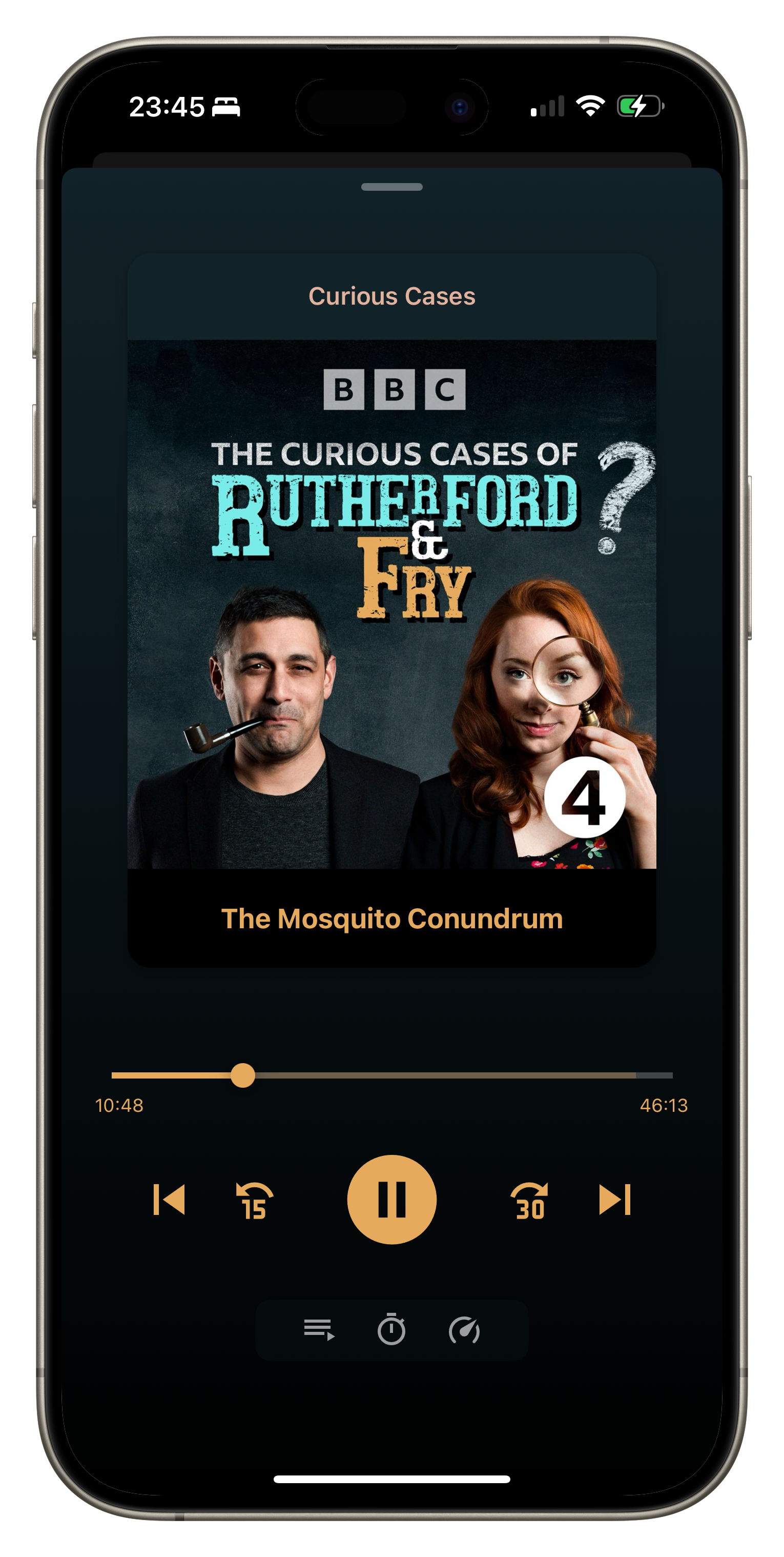 Mixle podcast playback with relaxing sounds